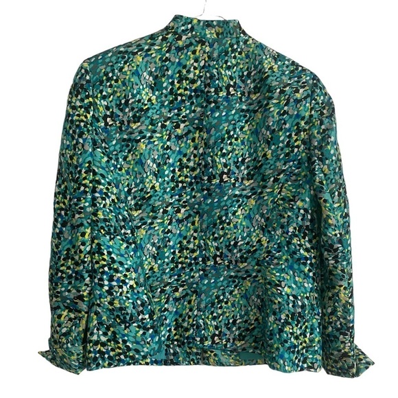 Kasper Green Multicolored Women’s Blazer-Size 8P - Picture 7 of 8